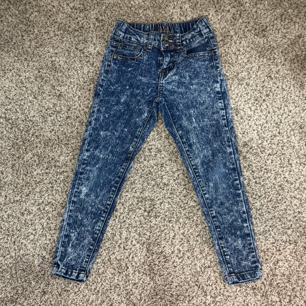 AQ/AQ Blue Acid Wash Jeans